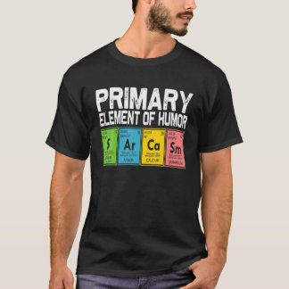 Vintage Science Sarcasm S Ar Ca Sm Primary Element T-Shirt