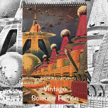 Vintage SciFi Illustrations, Retro Science Fiction Calendar<br><div class="desc">Vintage illustration science fiction 12 month calendar featuring aliens,  space,  futuristic transportation and futuristic cities.</div>