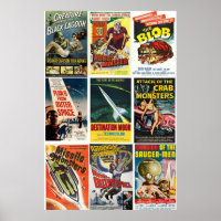 Vintage SciFi Movies Collage