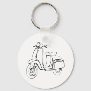 Vintage Scooter Keychain
