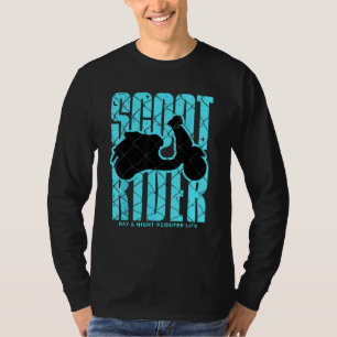 Vintage Scooter Rider Scooter Life Moped Bike Love T-Shirt