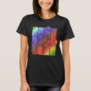 Vintage Scorpion Retro 80s Stripes Art T-Shirt