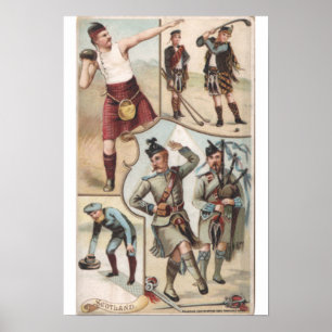 Vintage "Scotland" Arbuckle Bros coffee Poster