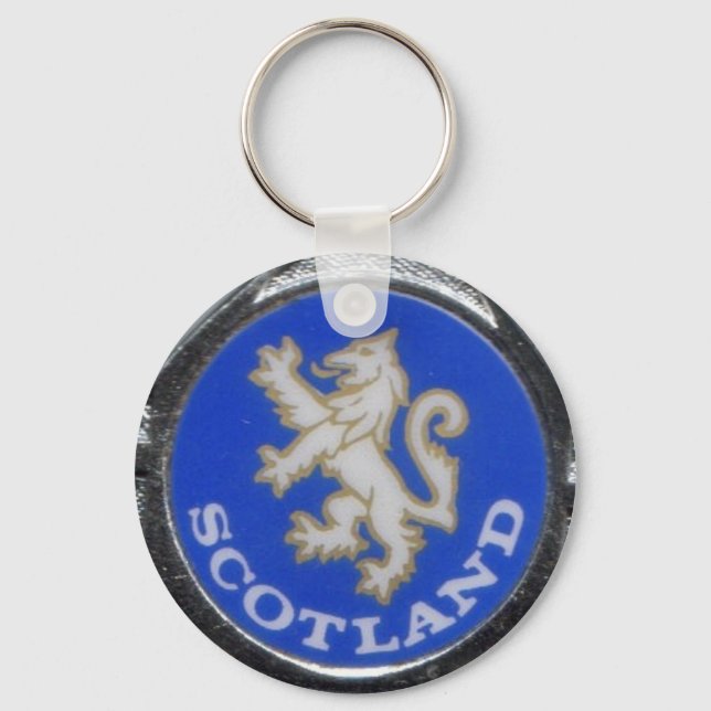 vintage scotland badge keychain (Front)