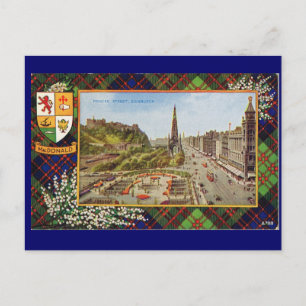 Vintage Scotland, MacDonald Tartan Postcard