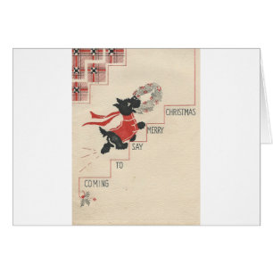 Vintage Scottie Merry Christmas