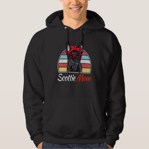 Vintage Scottie Mom Scottish Terrier Mama Dog Hoodie
