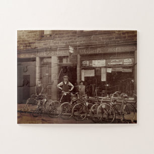 Vintage Scottish Bicycle Shop G J MacDonald c 1925 Jigsaw Puzzle