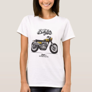 Vintage Scrambler Motorcycle - Classic Dirt Bike e T-Shirt