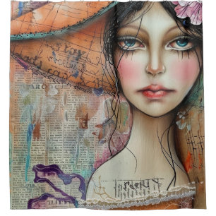 Vintage Scrapbook Collage Face (10)