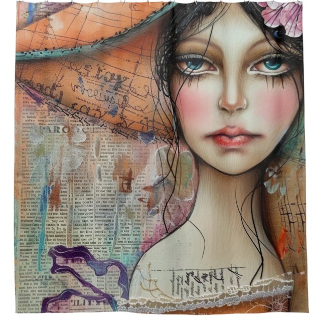 Vintage Scrapbook Collage Face (10) (Front)
