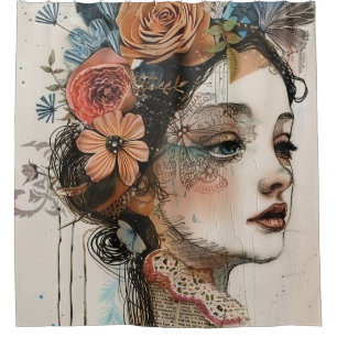 Vintage Scrapbook Collage Face (2)