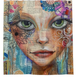 Vintage Scrapbook Collage Face (3)