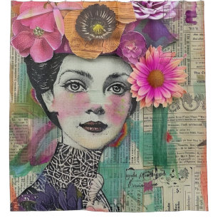 Vintage Scrapbook Collage Face (5)