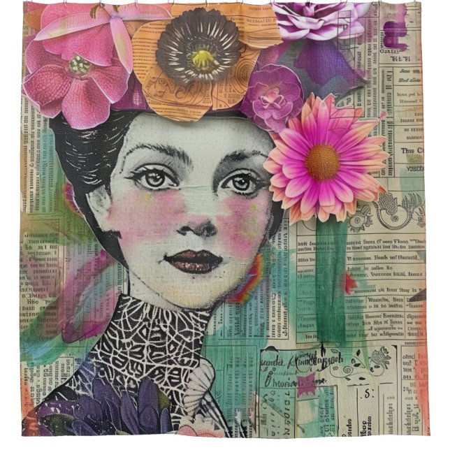 Vintage Scrapbook Collage Face (5) (Front)