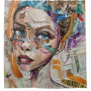 Vintage Scrapbook Collage Face (6)