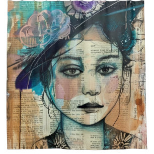 Vintage Scrapbook Collage Face (7)