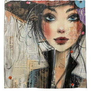 Vintage Scrapbook Collage Face (8)