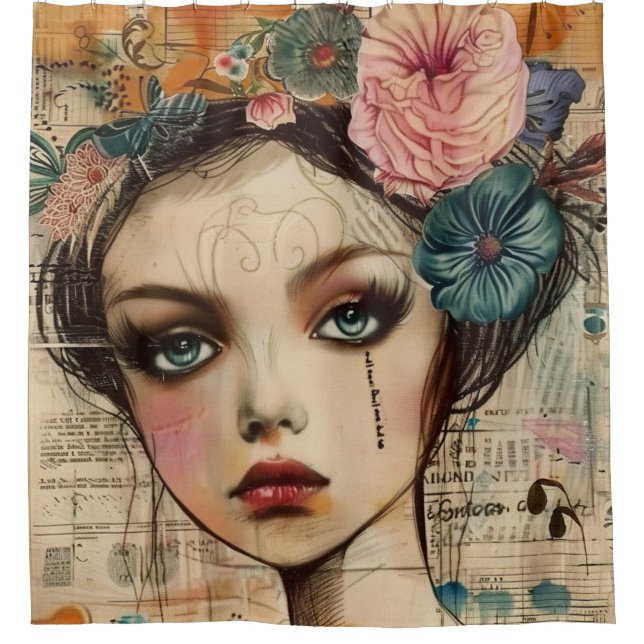 Vintage Scrapbook Collage Face (9) (Front)
