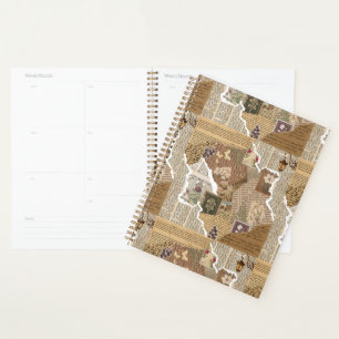 Vintage Scrapbook Junk Journal Aesthetic Planner