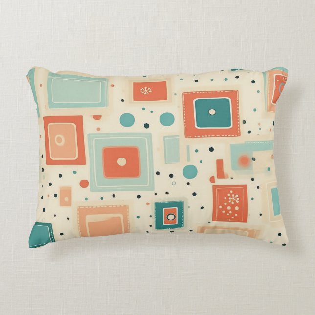 Vintage Scrapbook Pattern (2) Accent Pillow (Front)