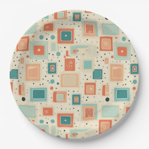 Vintage Scrapbook Pattern (2) Paper Plate