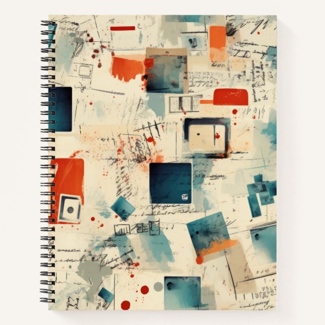 Vintage Scrapbook Pattern (3) Notebook (Front)