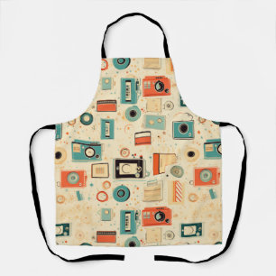 Vintage Scrapbook Pattern Apron