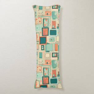 Vintage Scrapbook Pattern Body Pillow