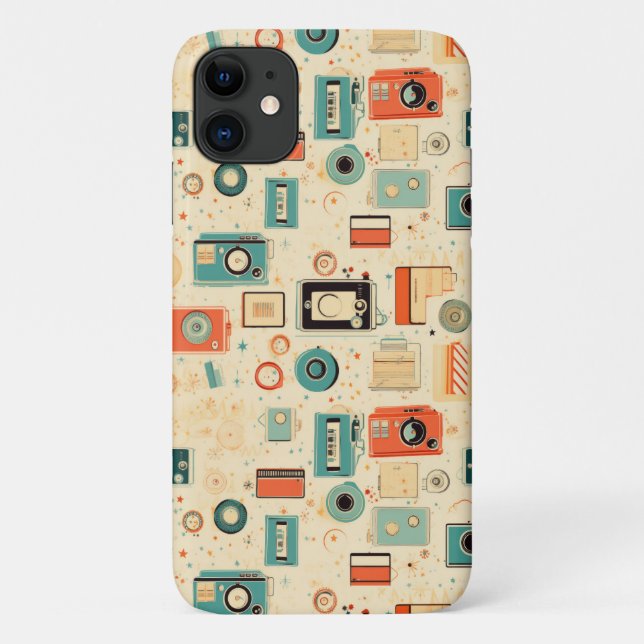 Vintage Scrapbook Pattern Case-Mate iPhone Case (Back)