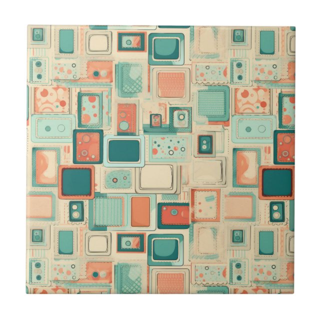 Vintage Scrapbook Pattern Tile (Front)