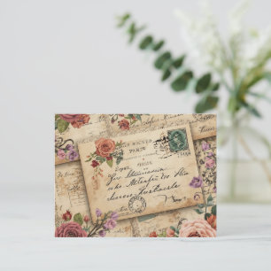 Vintage Scrapbook. Postcard