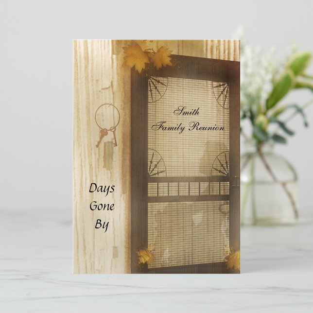 Vintage Screen Door Family Reunion Invitation (Creator Uploaded)