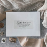 Vintage Script Wedding Guest Address Labels<br><div class="desc">These vintage script wedding guest address labels are perfect for a minimalist wedding. The romantic black and white design features unique whimsical typography with simple bohemian style. Customizable in any color. Keep the design minimal and elegant, as is, or personalize it by adding your own graphics and artwork. Customize each...</div>