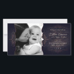 Vintage Scroll Chalkboard Christmas photo card<br><div class="desc">This chalkboard black,  gold and white photocard features fancy,  swirly scrollwork flourishes with text wishing the recipient a Merry Christmas. Customize with your own family photo! Perfectly,  delicately elegant.</div>