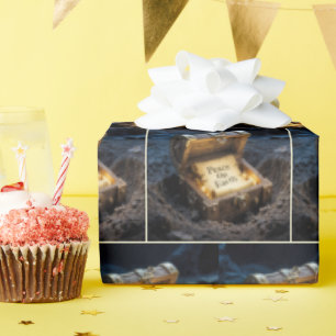 Vintage Scroll In a Treasure Chest Wrapping Paper