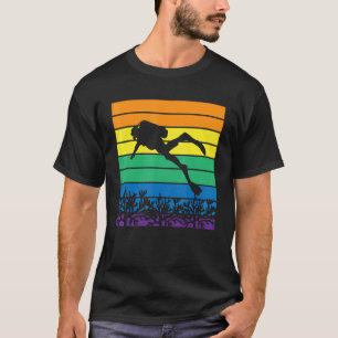 Vintage Scuba Diving Instructor Marine Aquatic Oce T-Shirt