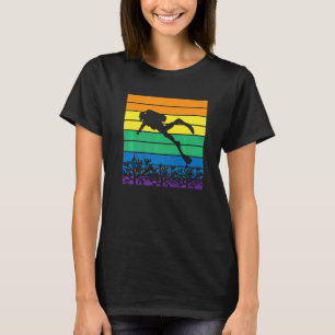 Vintage Scuba Diving Instructor Marine Aquatic Oce T-Shirt