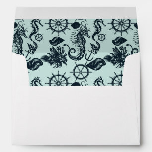 Vintage Sea Animal Pattern Envelopes