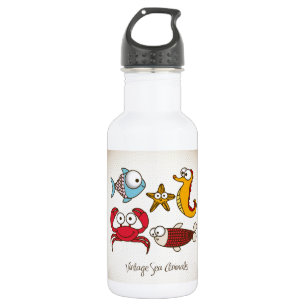 Vintage Sea Animals 532 Ml Water Bottle