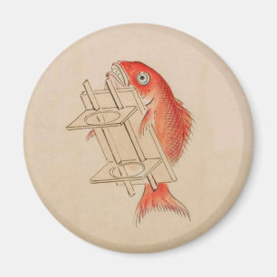 Vintage Sea Bream Yokai Magnet