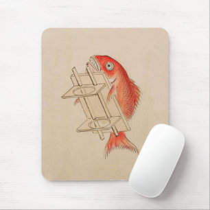 Vintage Sea Bream Yokai Mouse Pad