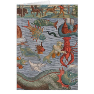 Vintage Sea Creature Painting