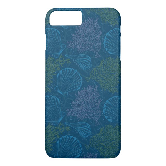 Vintage Sea Pattern Case-Mate iPhone Case (Back)