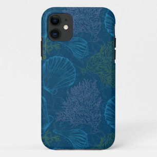 Vintage Sea Pattern iPhone 11 Case