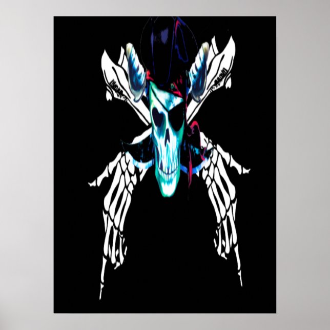 Vintage Sea Pirate  Poster (Front)