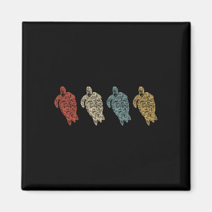 Vintage Sea Turtles Animal Environmental Gift Magnet