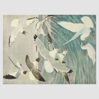Vintage Seagull Ocean Bird Beach Decoupage Tissue Paper