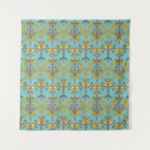 vintage Seamless Art Nouveau Pattern. Vintage wall Tapestry