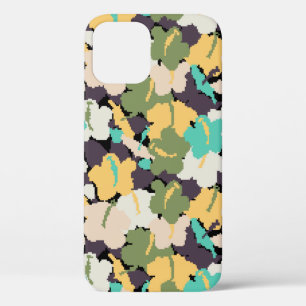 vintage seamless background pattern with stylized  iPhone 12 case